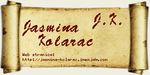 Jasmina Kolarac vizit kartica